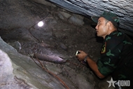War-time traces preserved inside Da Sap cave